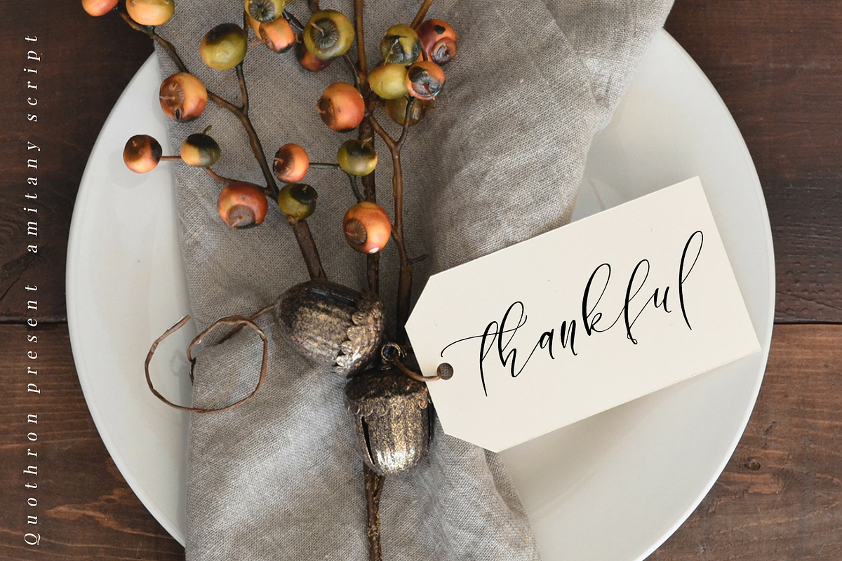 Amitany Script Font preview 2