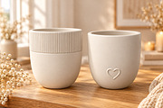 Minimalist Heart Coffee Mug 3D STL, a Scene 3D Model by Layerology (Thumbnail 2 of 3)