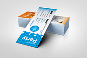 Professional Event Ticket Template, a Card Template by BrandlyTemplate (Thumbnail 3 of 3)