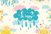 Cute sun and cloud, an Education Illustration by Lesya Skripak (Thumbnail 4 of 6)