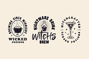 Vintage Halloween Emblems - 97 Logos, an Object Graphic by DenysHolovatiuk (Thumbnail 6 of 9)