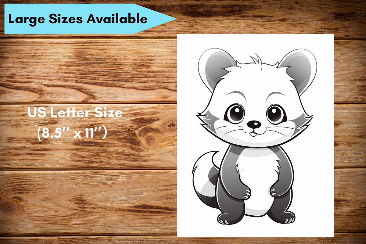 Red Panda Coloring Pages for Kids, a Brochure Template by LA Design (Photo 10 of 10)