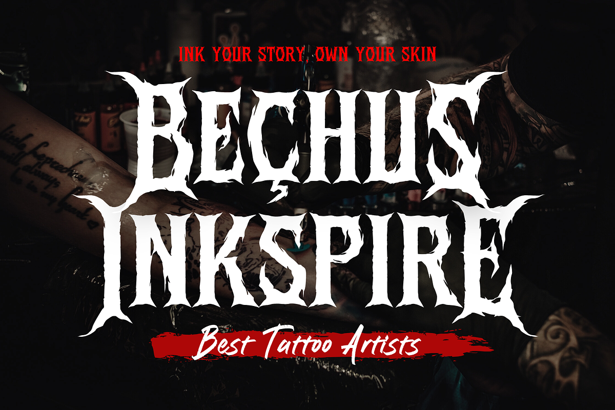 Frost Scream - Black Metal Font, a Blackletter Font by Sronstudio (Photo 10 of 13)