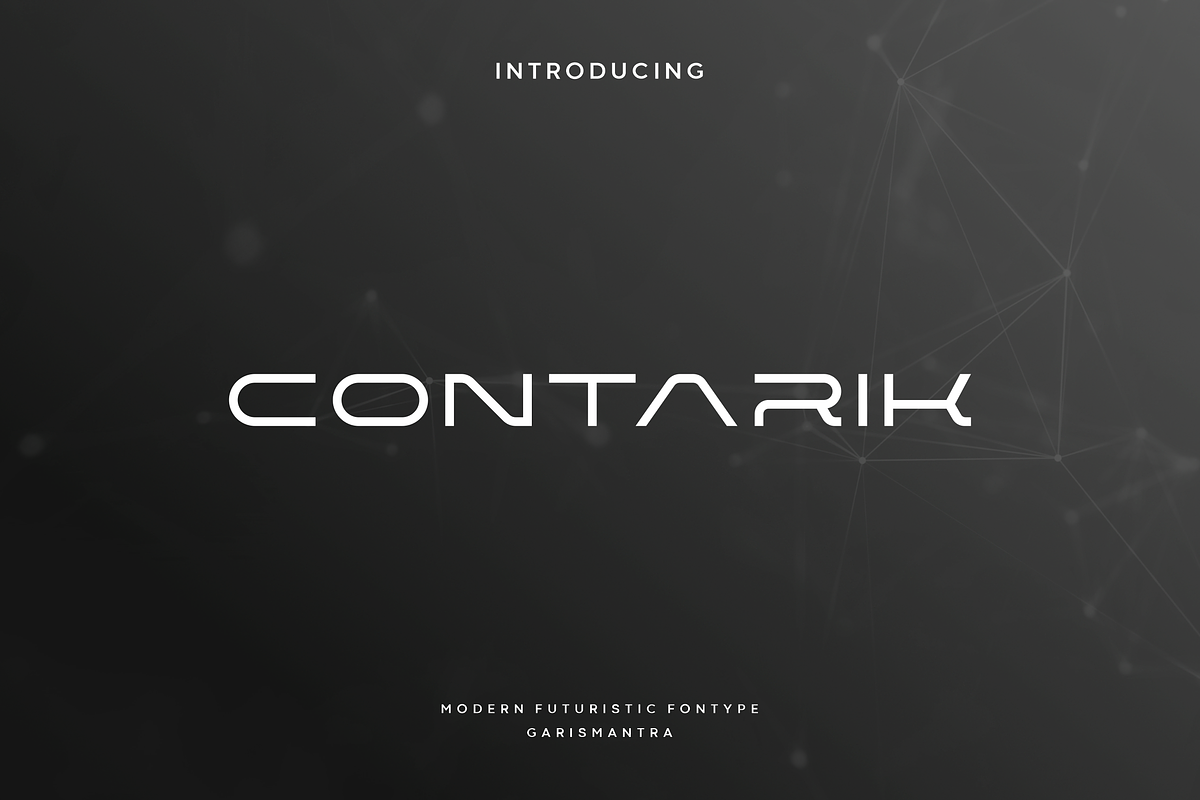 Contarik, a Font by garismantra (Photo 1 of 4)
