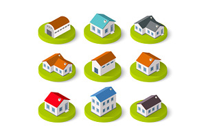Set of isometric 3D, a Work Illustration by AlexZeL