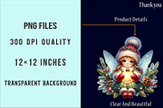 Watercolor Christmas Fairy Clipart, an Illustration by SinaCreation (Thumbnail 6 of 7)