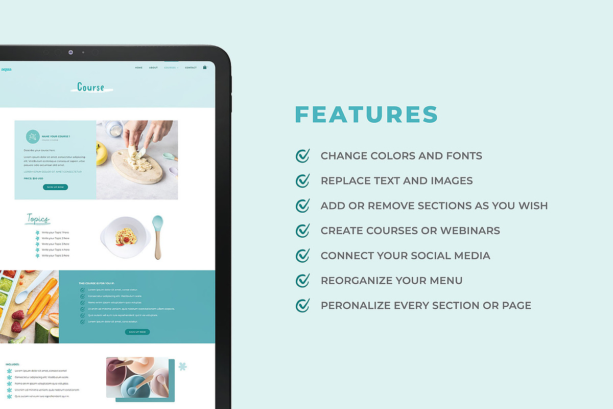 Squarespace Template Selling Courses, a Squarespace Template by Entre Ideas (Photo 5 of 6)