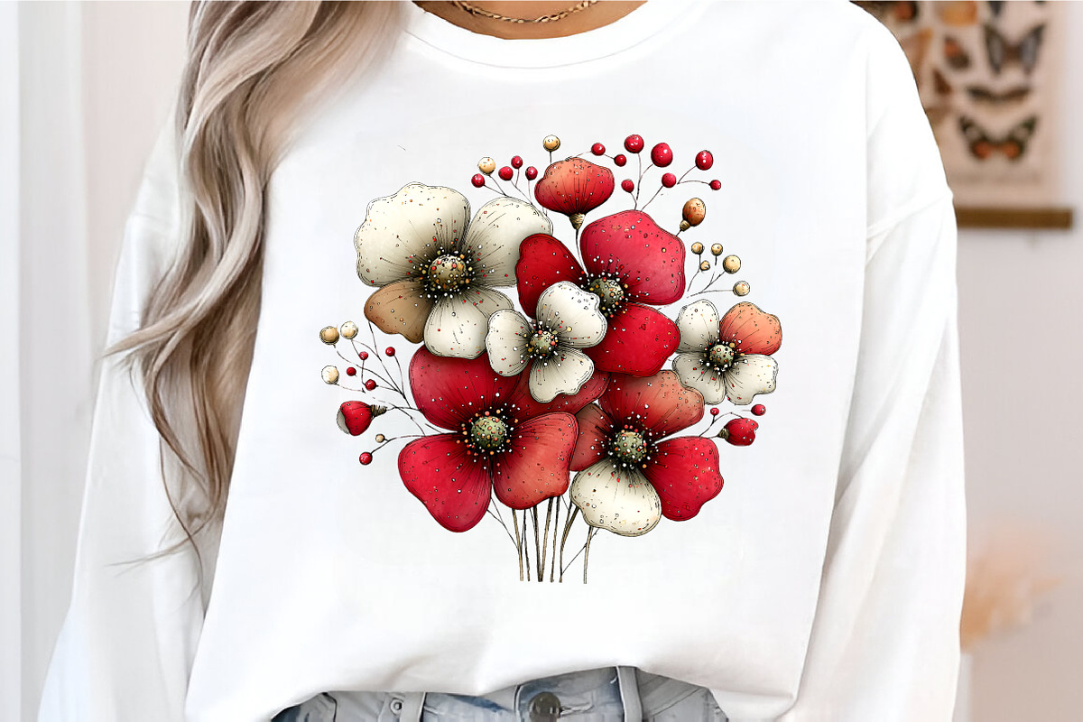Whimsical Flowers Spring Clipart, an Illustration by GatewayDesign (Photo 5 of 5)