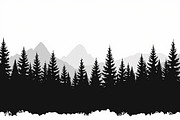 Pine Forest Silhouette Bundle, a Graphic by balal (Thumbnail 7 of 16)