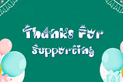 Birthday Party Fonts, a Font by N Nakorn Creative (Thumbnail 10 of 10)