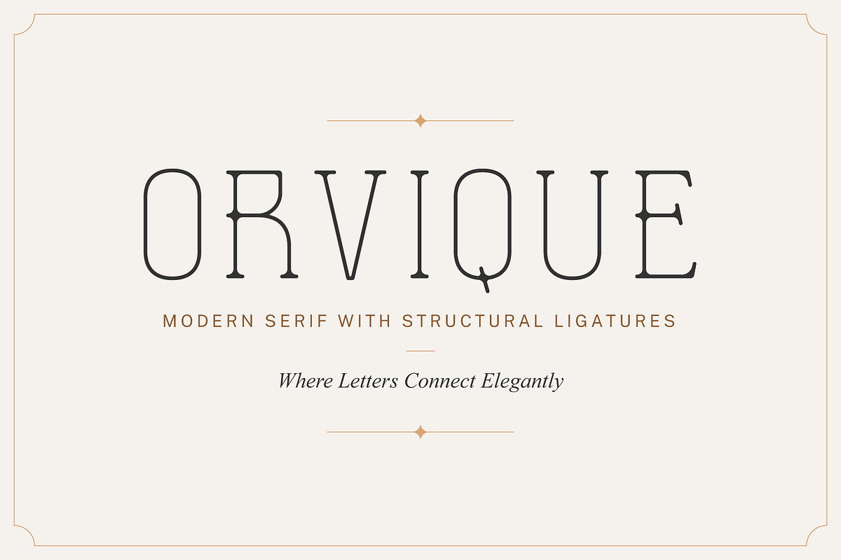 Orvique Serif – Elegant Luxury Font, a Serif Font by Hakara Type (Photo 2 of 10)