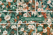 Brighter Blossoms Digital Paper Pack, a Pattern Graphic by Happy Creators Co. (Thumbnail 5 of 7)