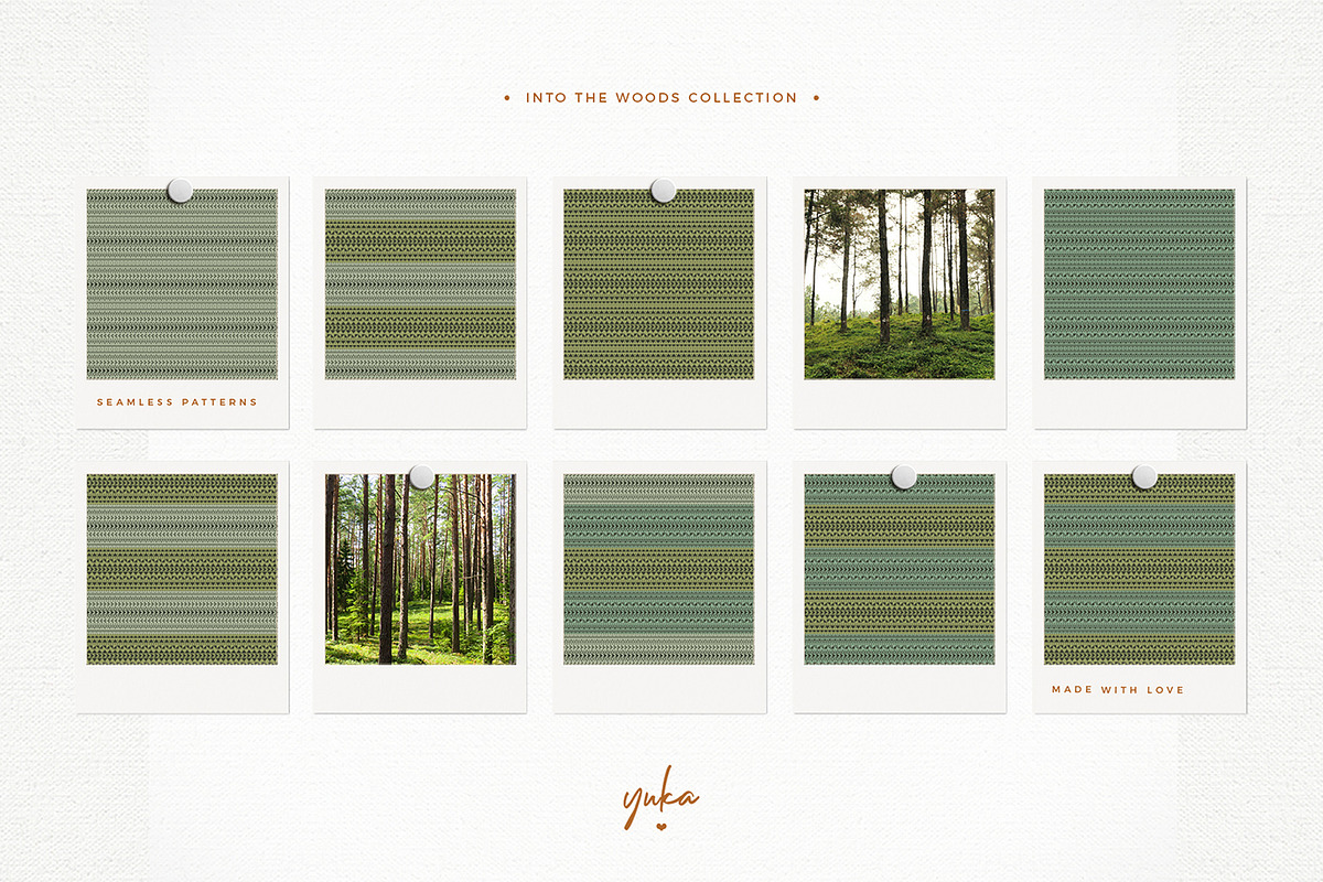 Into The Woods Pattern, a Pattern Graphic by Yuka Baby (Photo 2 of 7)