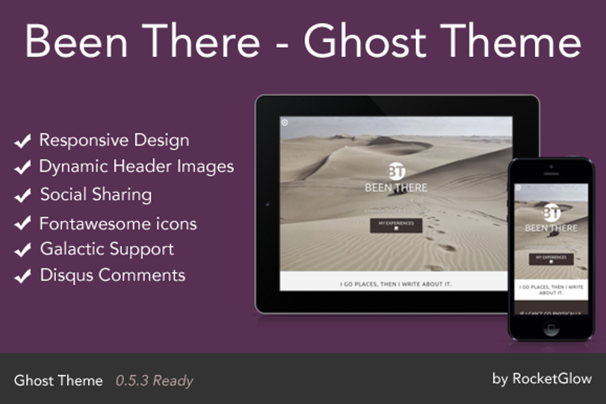 Been There - Responsive Ghost Theme, a Websites & App Template by RocketGlow