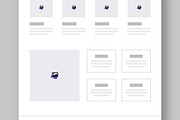 Modern Landing Page Wireframe, a Landing Page Template by ContestDesign (Thumbnail 4 of 6)