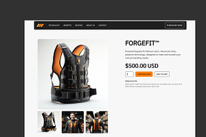 ForgeFit -Ecom Website Template