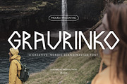 Graurinko Nordic Display Font, a Sans Serif Font by Vadovastd (Thumbnail 1 of 7)