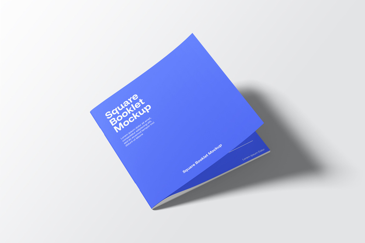 Square Booklet Mockup, a Books & Magazine Mockup by Rizky Audymas (Photo 5 of 9)