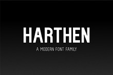 Harthen sans serif powerful family