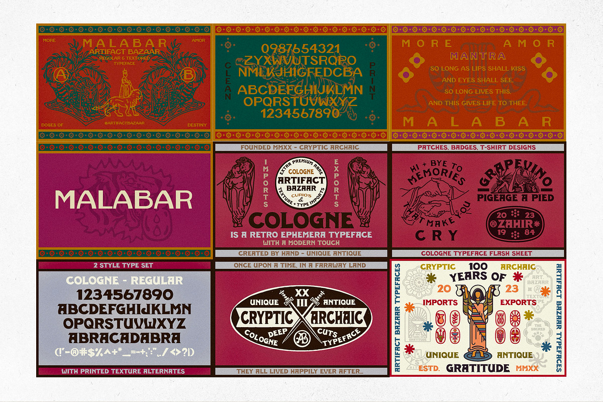 Season 1 Artifact Font Collection, a Serif Font by Artifact Bazaar (Photo 2 of 7)