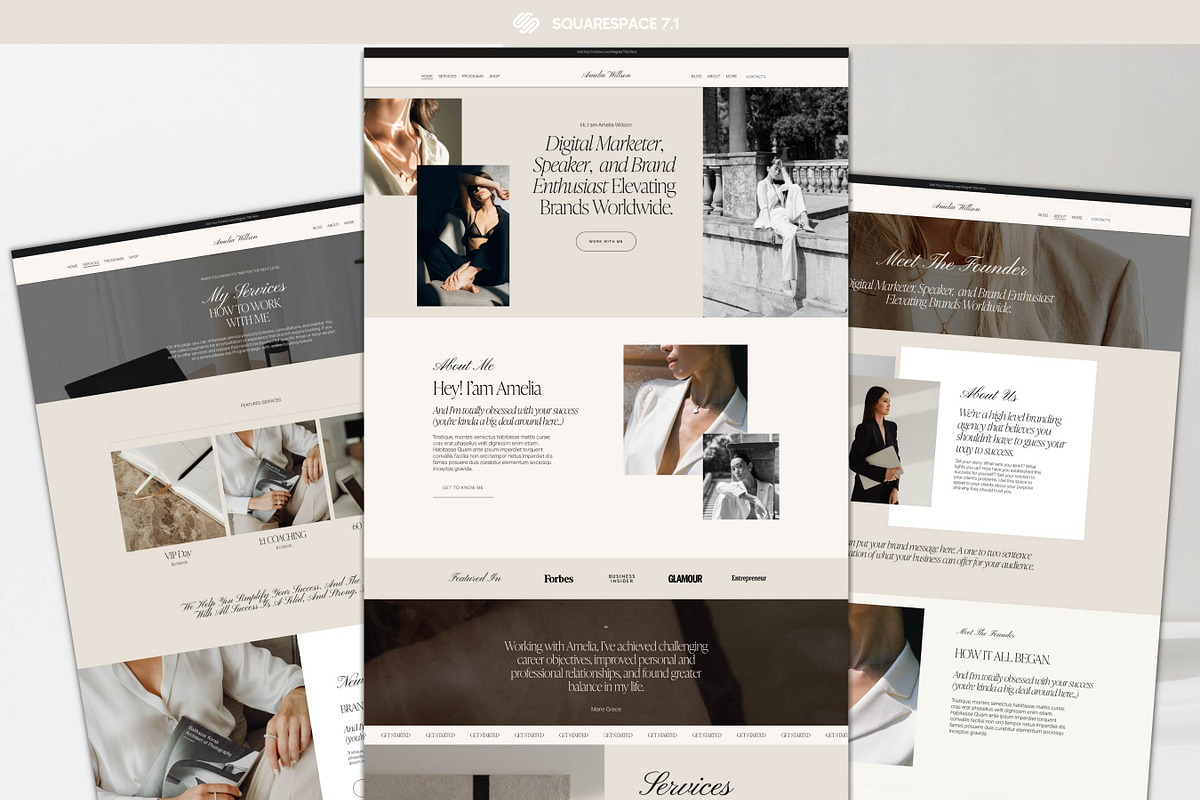 Squarespace Website Template, a Squarespace Template by Presentibox (Photo 3 of 11)