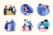 Graduation Illustration Art Set, an Education Illustration by Brickclay (Thumbnail 8 of 10)