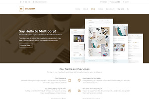 Multicorp - Clean Business WP Theme