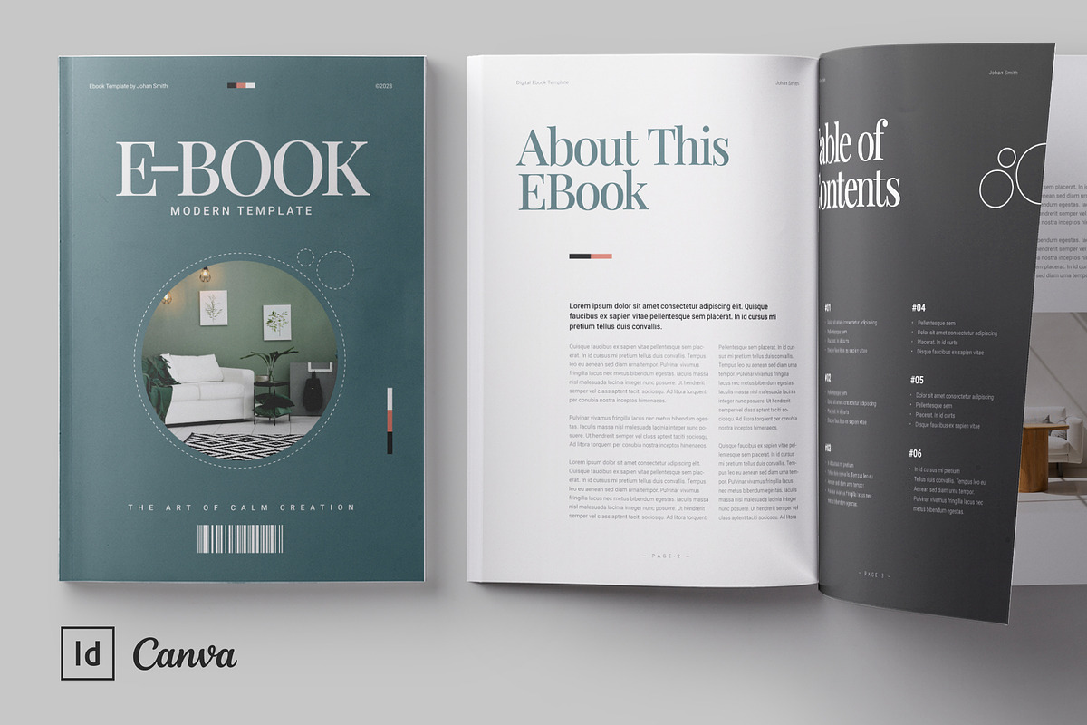 Ebook Design Template | Canva, a Brochure Template by HiveArts (Photo 1 of 9)