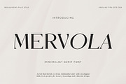 Mervola - Minimalist Serif Font, a Serif Font by GridlineType (Thumbnail 1 of 10)