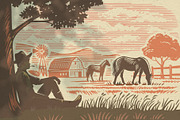 Vintage village vector. Vol2., an Animal Illustration by bioraven (Thumbnail 3 of 18)