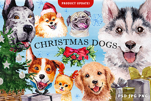 Christmas dogs