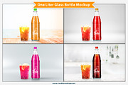 One Liter Glass Bottle Mockup, a Product Mockup by Plus Media (Thumbnail 2 of 7)