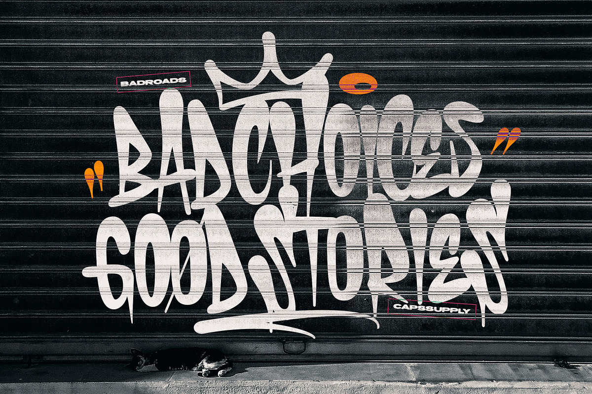 Snaxons - Fat Cap Graffiti Font, a Handwritten Font by Typia Nesia (Photo 2 of 10)