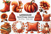 Burnt Orange Autumn Sublimation, an Illustration by CraftArtStudio (Thumbnail 1 of 6)