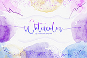 Watercolor Procreate Brushes, a Brush Add-On by Andrew Skoch Design (Thumbnail 2 of 12)