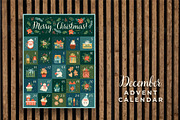 December Advent Calendar & clipart, a Decorative Illustration by Nadia Grapes (Thumbnail 2 of 5)
