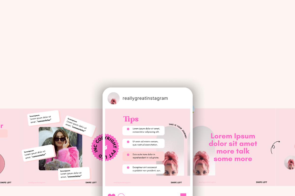 Pink Course Selling Instagram Theme, a Social Media Template by digital.incubator.yum (Photo 19 of 19)