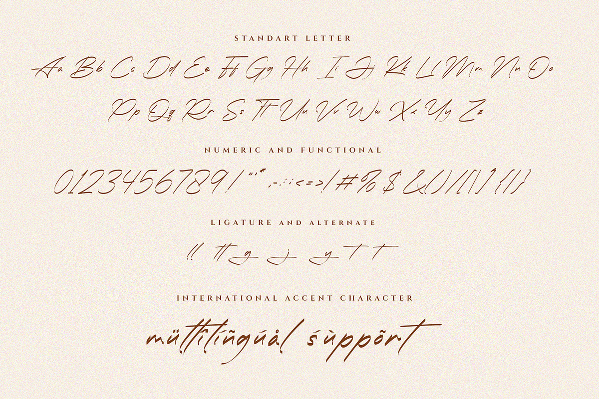 Huntberg Stylish Handdraw Font, a Handwritten Font by RantautypeStudio (Photo 10 of 11)