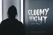 Gloomy Night Display Font, a Font by khurasan (Thumbnail 1 of 8)