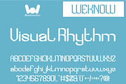 Visual Rhythm font, a Font by weknow (Thumbnail 1 of 8)