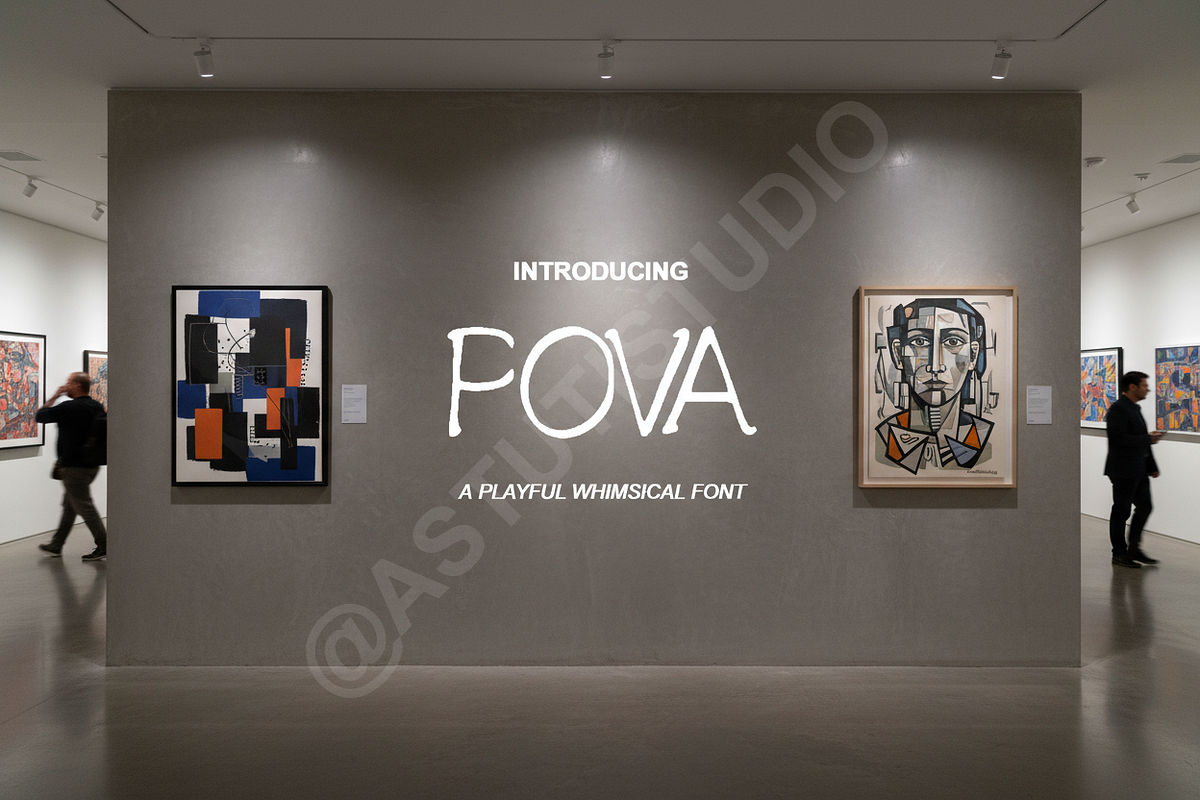Pova | Elegant Modern Serif Typefac, a Serif Font by Astuti Studio (Photo 1 of 16)