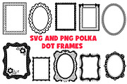 Black & White Polka Dot Frames, an Object Graphic by Pattern Whimsy (Thumbnail 1 of 6)