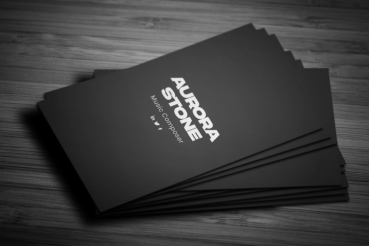 Music Business Card, a Business Card Template by Saman Osama (Photo 3 of 4)