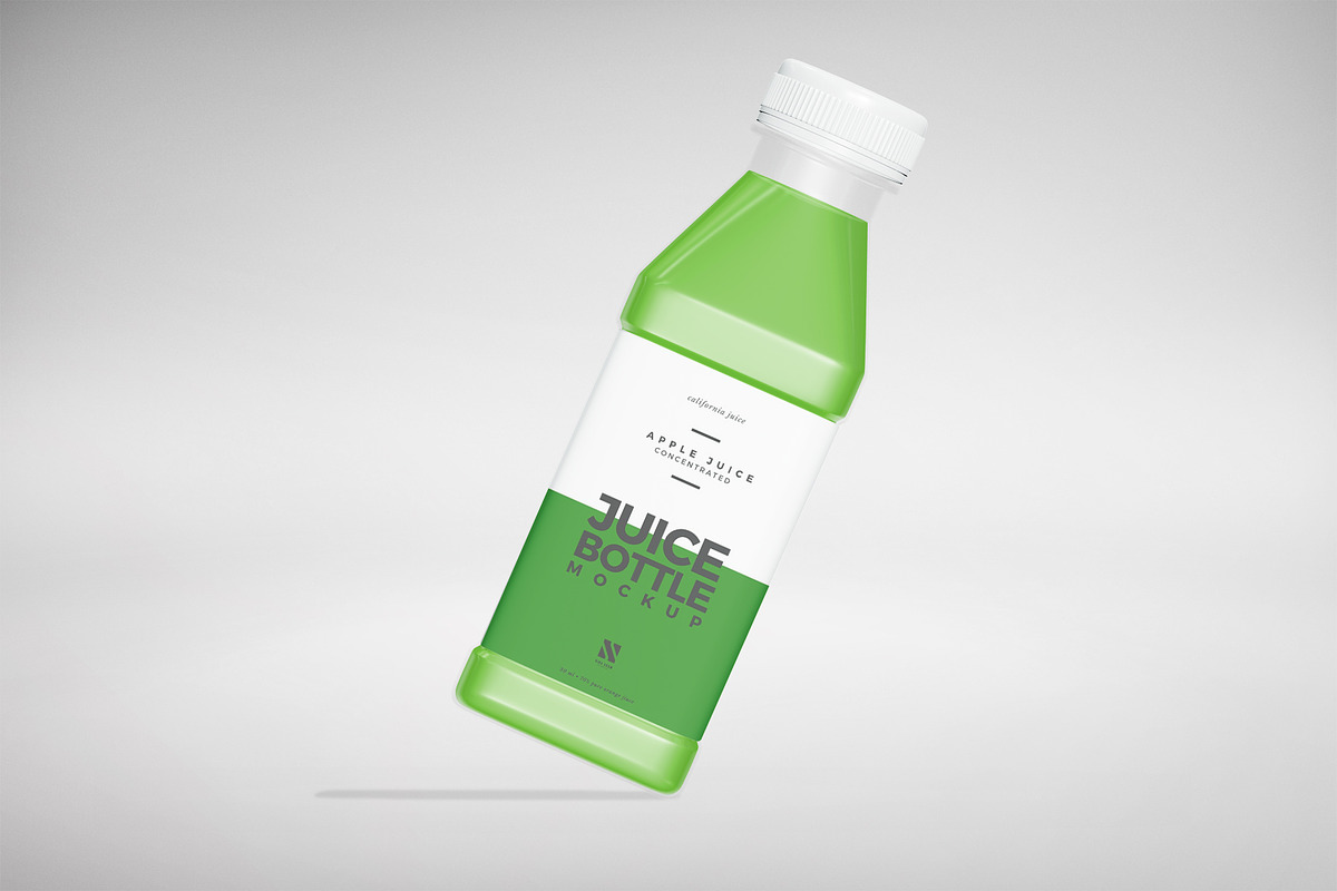 Juice Bottle Mockup, a Packaging Mockup by Nina Shaw (Photo 17 of 17)