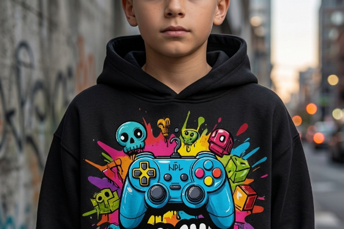 Cool Game Time Controller Art, a Shirt Mockup by Vector Stall (Photo 4 of 14)