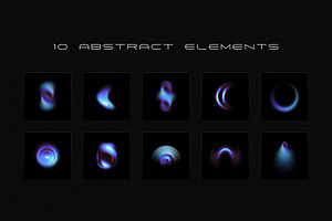 10 elements and 30 backgrounds