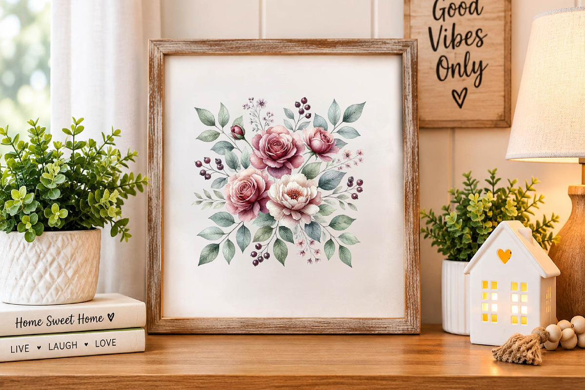 Dusty Rose and Burgundy, a Texture Illustration by fashionaddict (Photo 6 of 7)