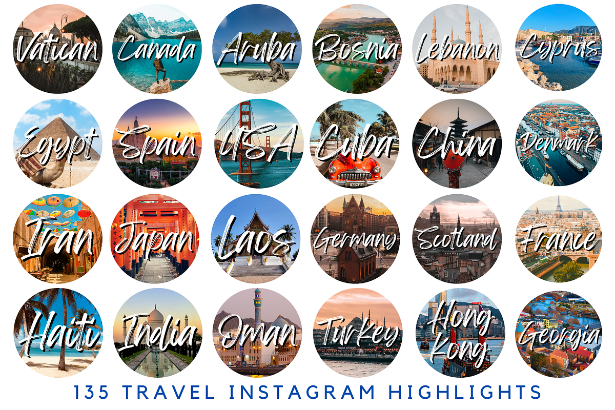 135 Country Instagram Story Covers, a Social Media Template by AdvertFox (Photo 1 of 9)