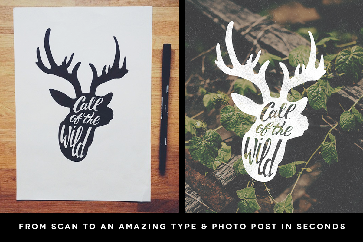 SwiftType. Retro Type & Photo PSD preview 7