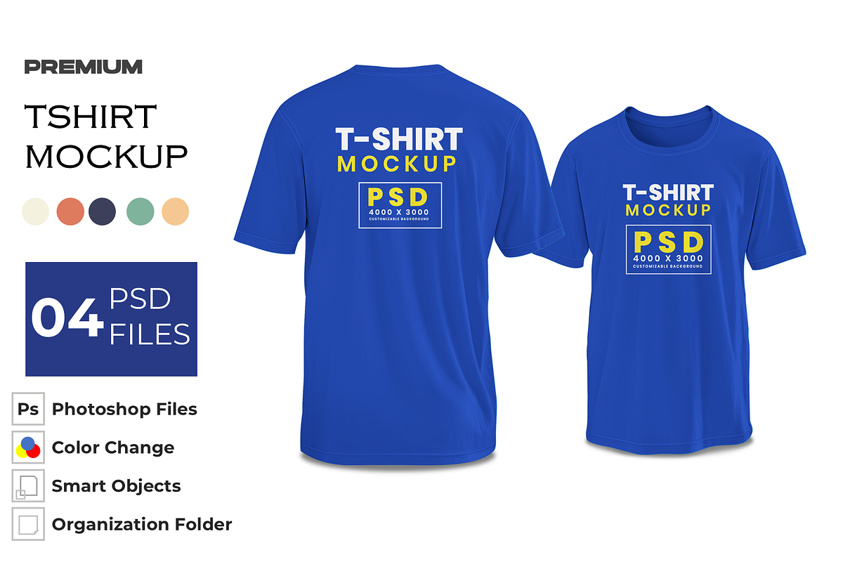 Premium Tshirt Mockup, a Shirt Mockup by DigitAuras (Photo 2 of 4)